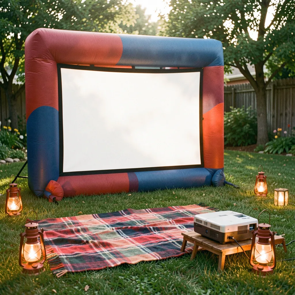 Professional outdoor cinema equipment