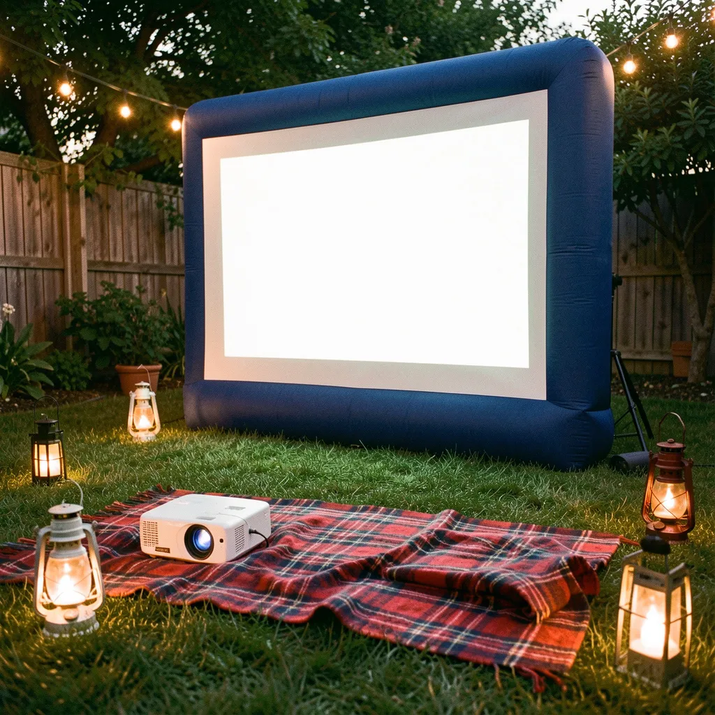 Custom outdoor cinema styling